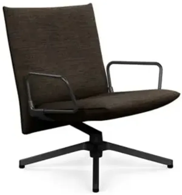 Pilot Swivel Low Back Lounge, Loop Arms