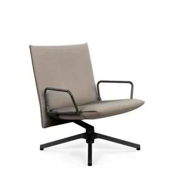 Pilot Swivel Low Back Lounge, Loop Arms