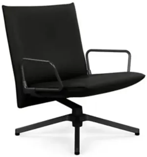 Pilot Swivel Low Back Lounge, Loop Arms