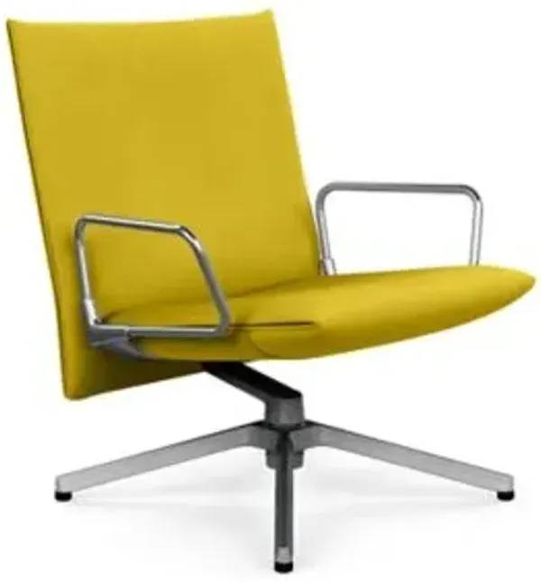 Pilot Swivel Low Back Lounge, Loop Arms