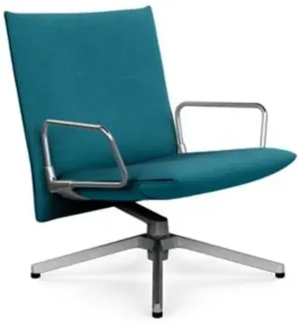Pilot Swivel Low Back Lounge, Loop Arms