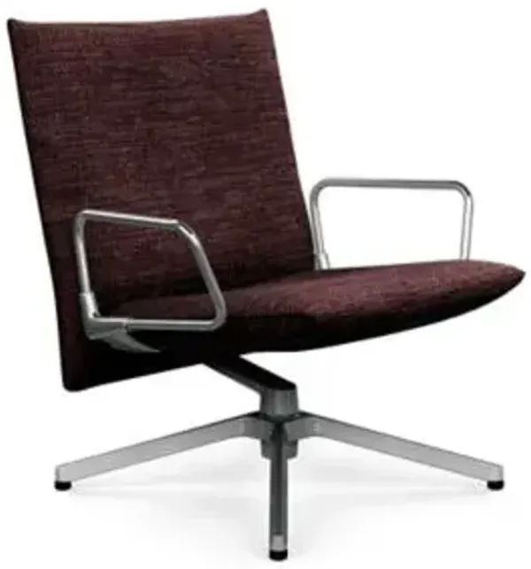 Pilot Swivel Low Back Lounge, Loop Arms