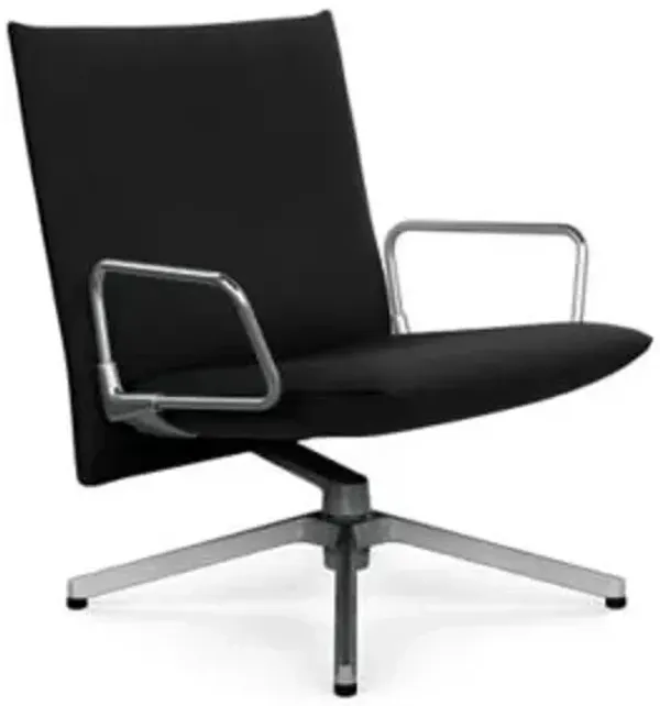 Pilot Swivel Low Back Lounge, Loop Arms