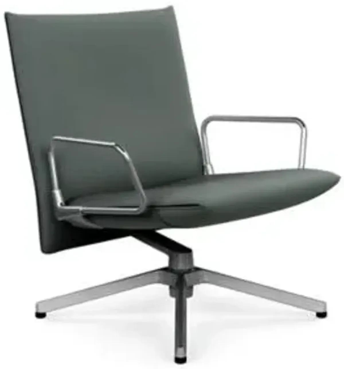 Pilot Swivel Low Back Lounge, Loop Arms