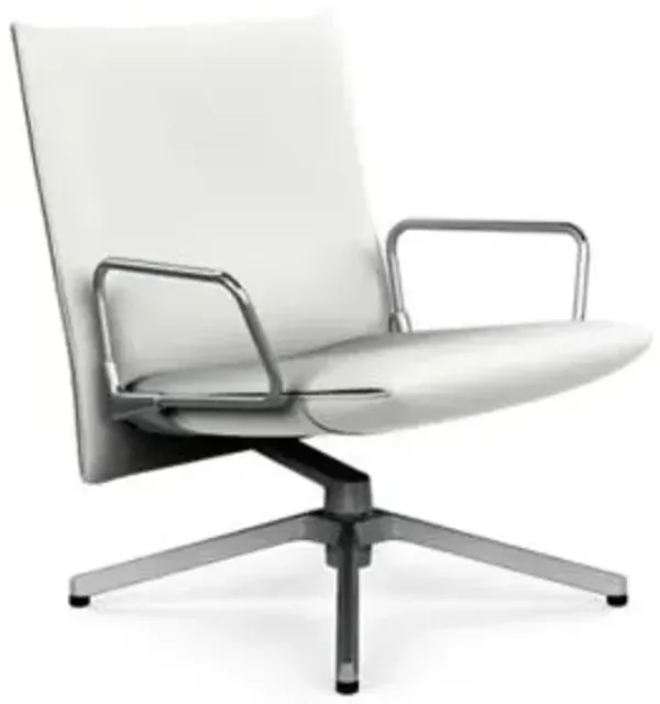 Pilot Swivel Low Back Lounge, Loop Arms