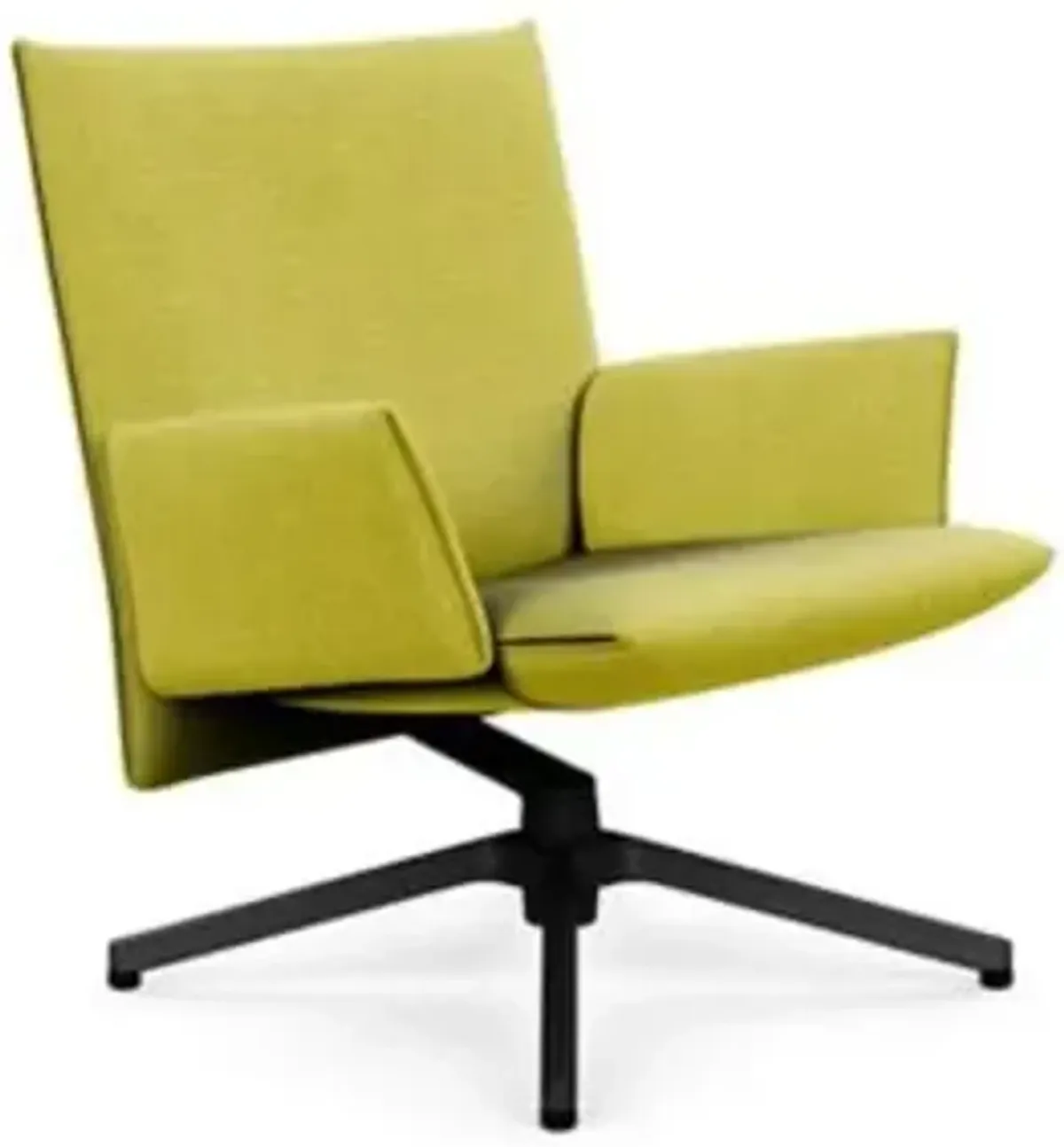 Pilot Swivel Low Back Lounge, Upholstered Arms
