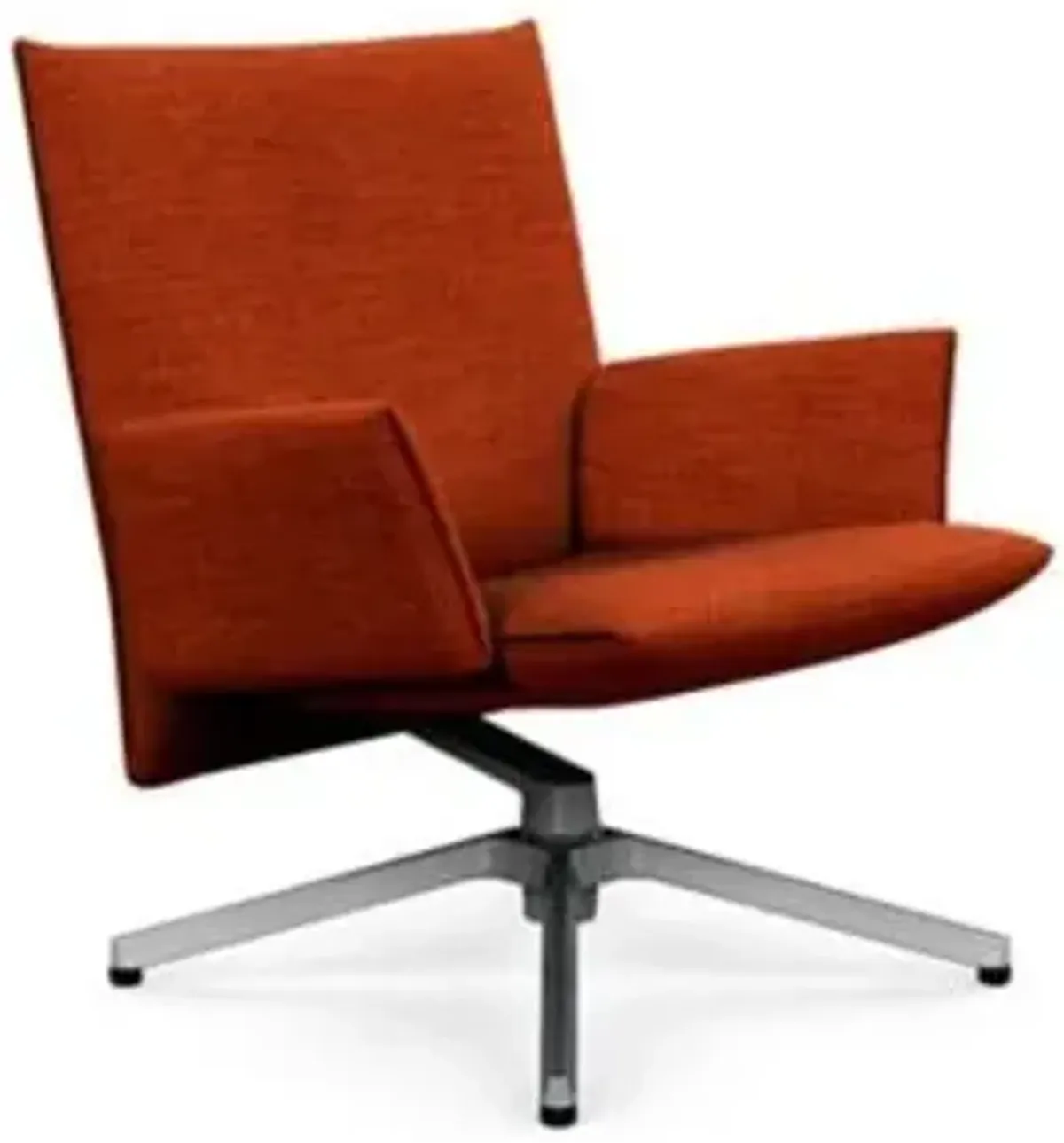 Pilot Swivel Low Back Lounge, Upholstered Arms