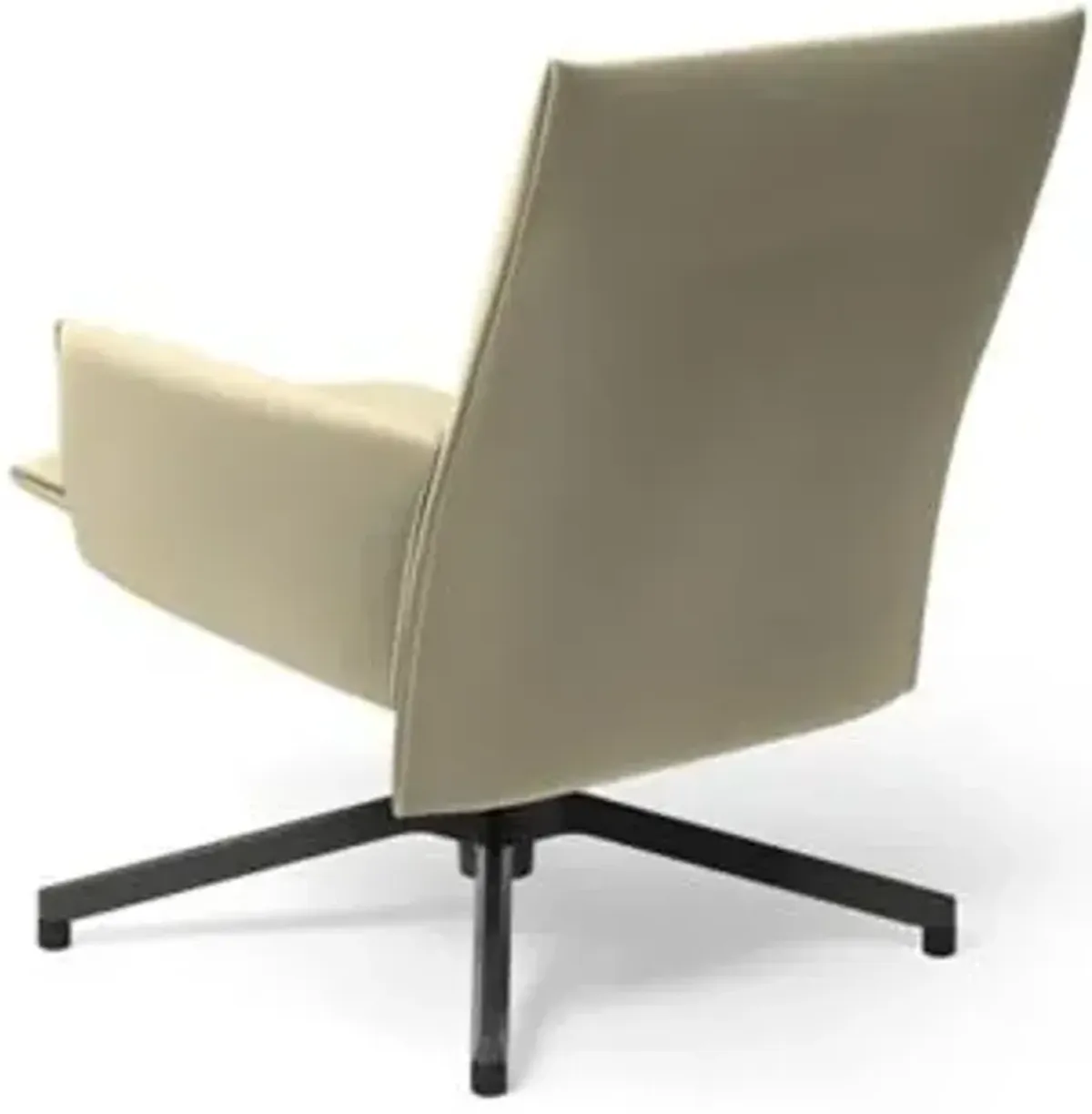 Pilot Swivel Low Back Lounge, Upholstered Arms