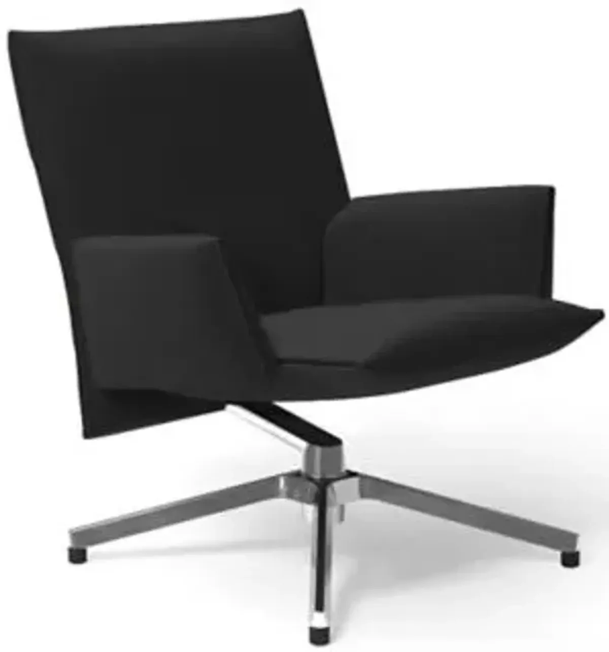 Pilot Swivel Low Back Lounge, Upholstered Arms