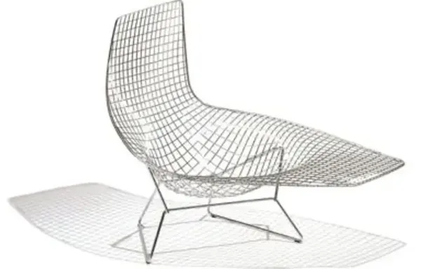 Bertoia Asymmetric Chaise, Unupholstered