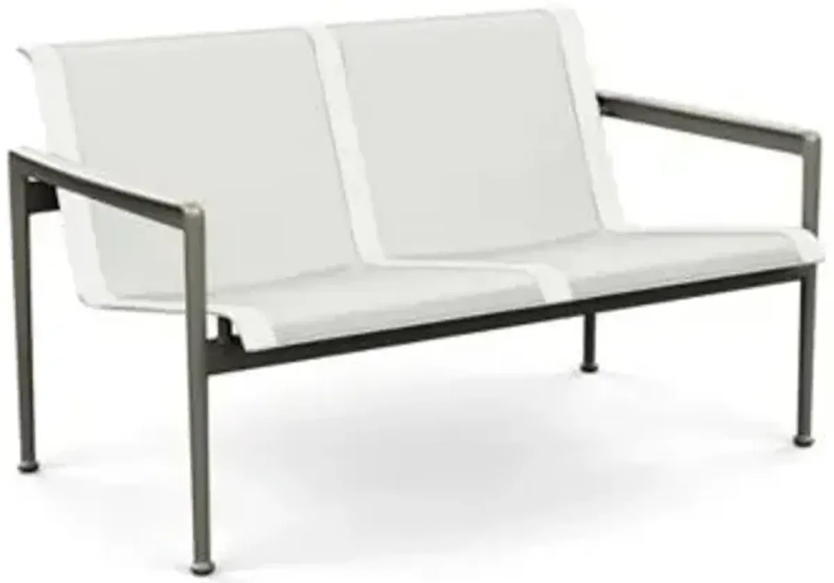 1966 Collection Twin Seat Lounge Chair with Arms