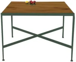 Teak And Green / Powder Coated Aluminum color