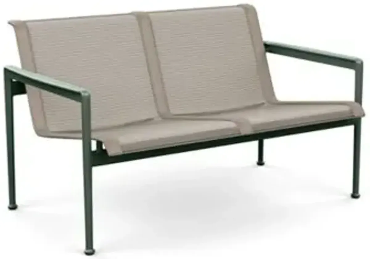 1966 Collection Twin Seat Lounge Chair with Arms