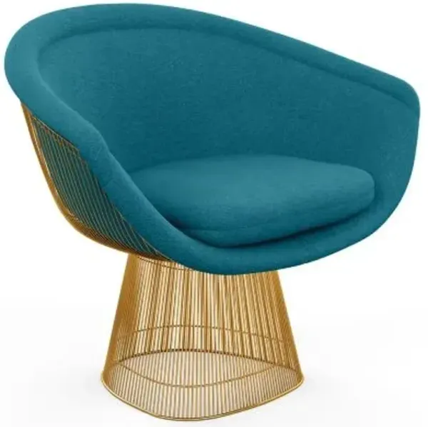 Platner Lounge Chair in Gold