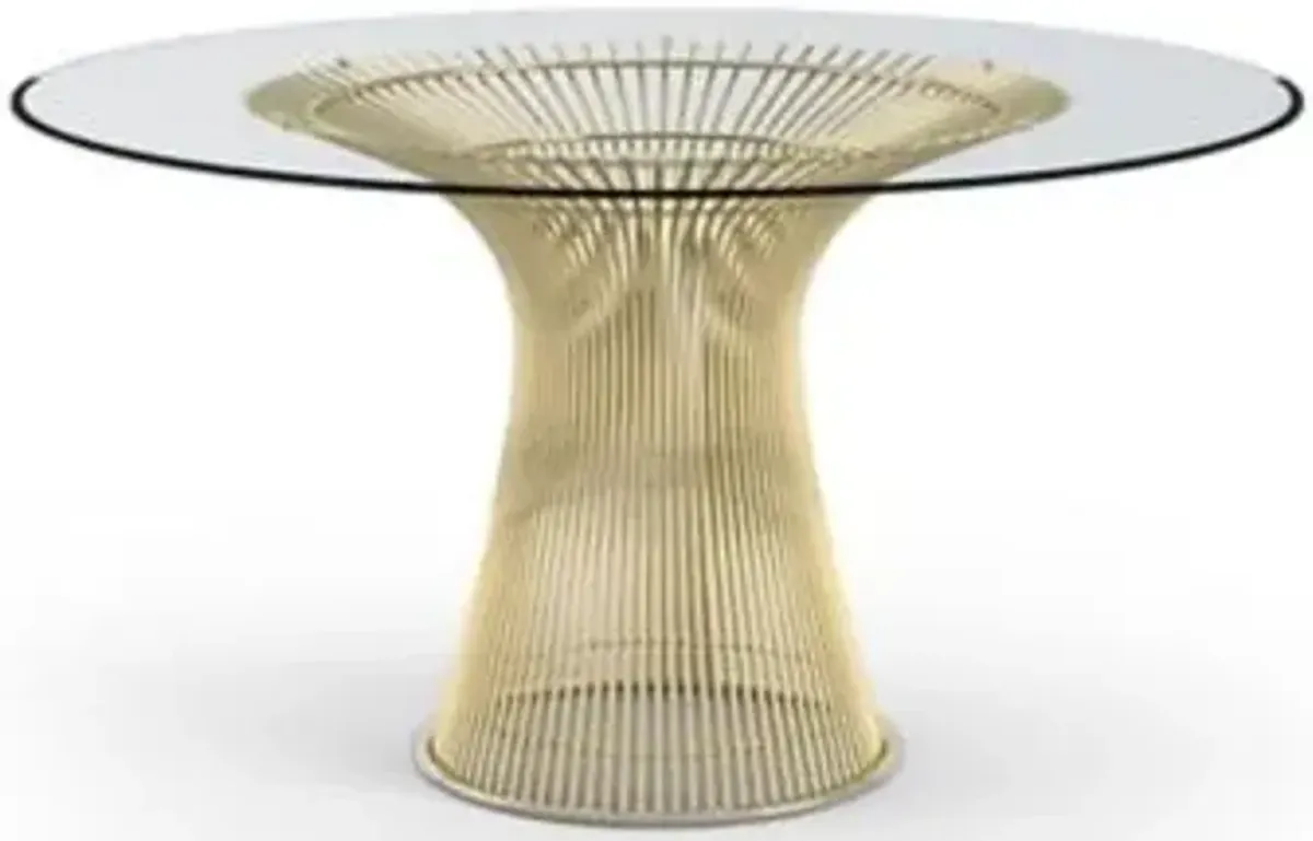 Platner Dining Table in Gold