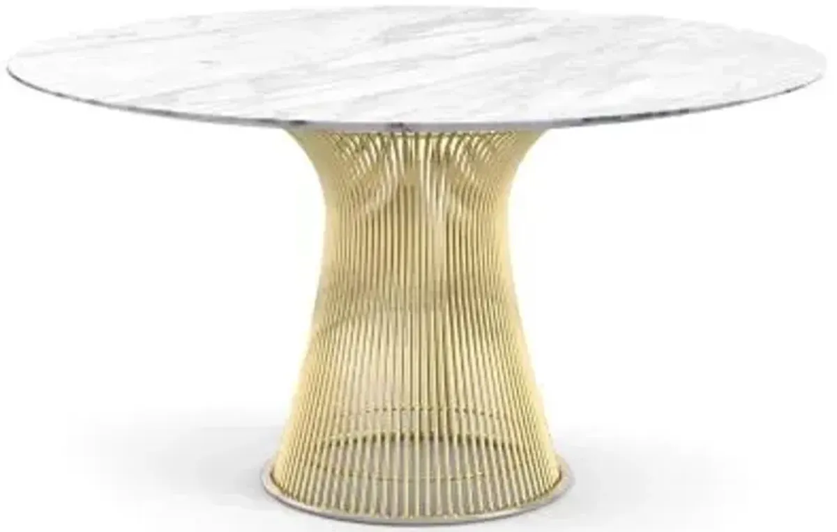 Platner Dining Table in Gold