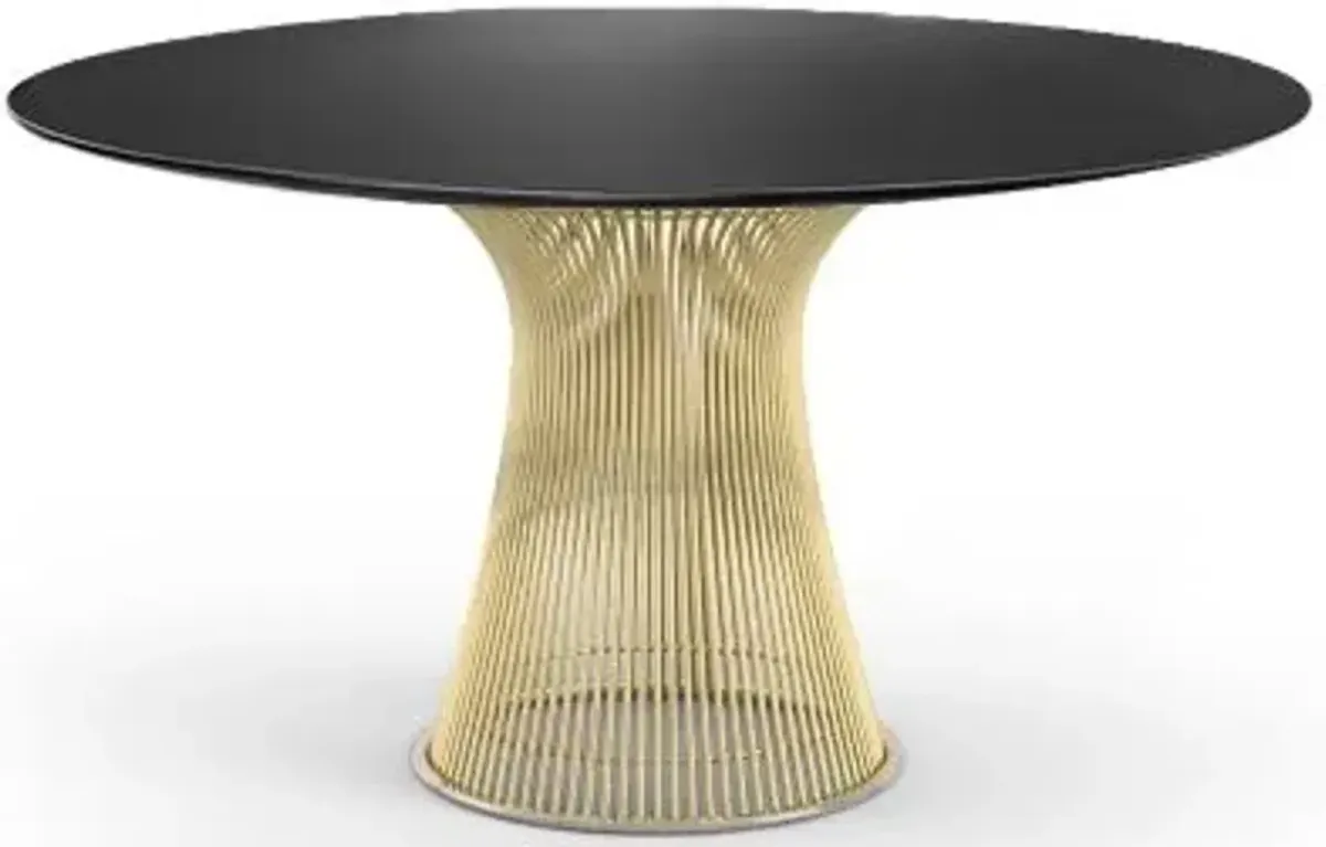 Platner Dining Table in Gold