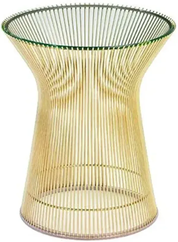 Platner Side Table in Gold