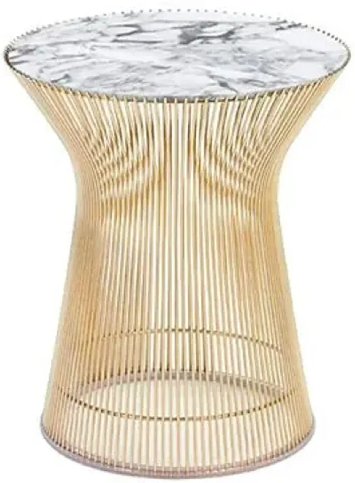 Platner Side Table in Gold