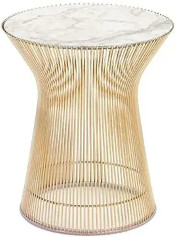Platner Side Table in Gold