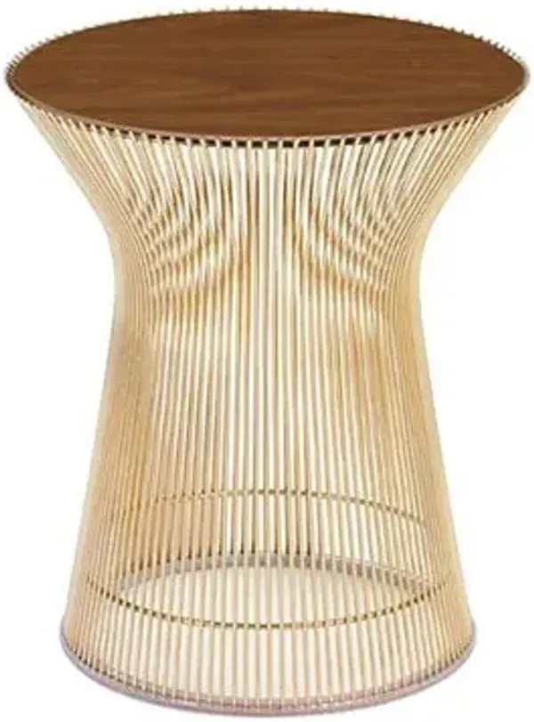 Platner Side Table in Gold