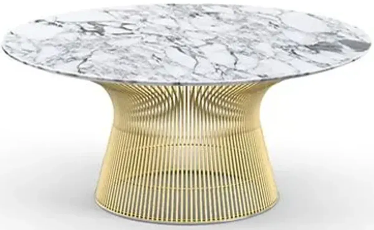 Platner 36 Inch Coffee Table in Gold