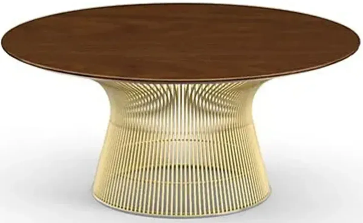Platner 36 Inch Coffee Table in Gold