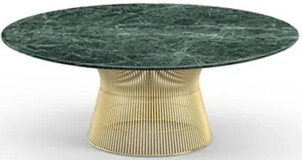 Platner 42 Inch Coffee Table in Gold