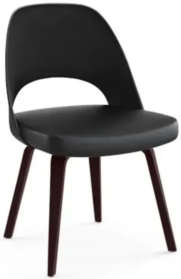 Saarinen Executive Chair Wood Legs, Plastic Back