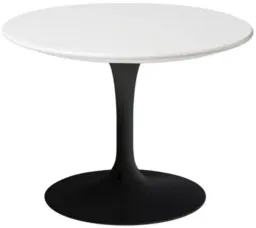 Black- Vetro Bianco Engineered Stone / Base Finish: Black; Top Finish: Vetro Bianco Engineered Stone color