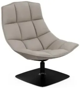 Ultrasuede Silver / Textured Black Paint color