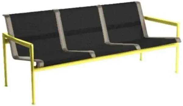 1966 Collection Three Seat Lounge Chair with Arms