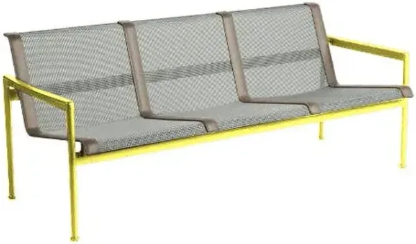 1966 Collection Three Seat Lounge Chair with Arms