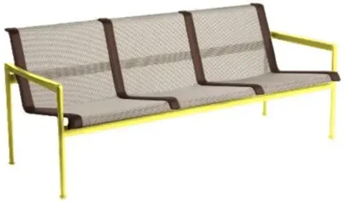 1966 Collection Three Seat Lounge Chair with Arms