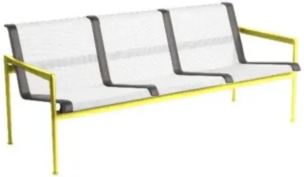 1966 Collection Three Seat Lounge Chair with Arms