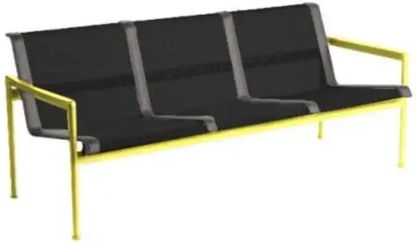 1966 Collection Three Seat Lounge Chair with Arms