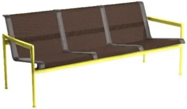 1966 Collection Three Seat Lounge Chair with Arms