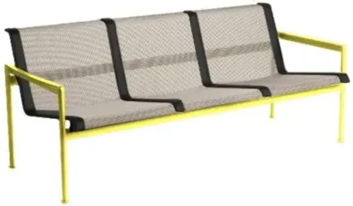 1966 Collection Three Seat Lounge Chair with Arms