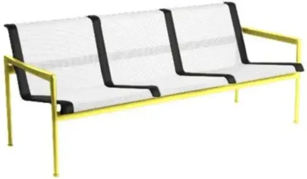 1966 Collection Three Seat Lounge Chair with Arms