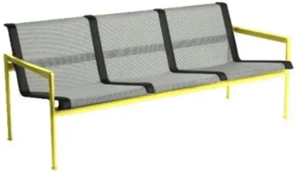 1966 Collection Three Seat Lounge Chair with Arms