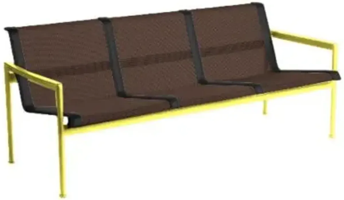 1966 Collection Three Seat Lounge Chair with Arms