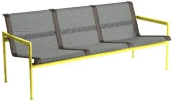 1966 Collection Three Seat Lounge Chair with Arms