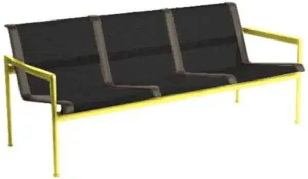 1966 Collection Three Seat Lounge Chair with Arms