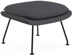 Knoll Felt: Smoke / Black Powder-Coat color