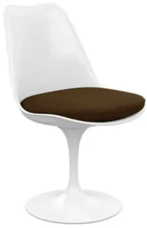 Tulip Armless Chair with Seat Cushion
