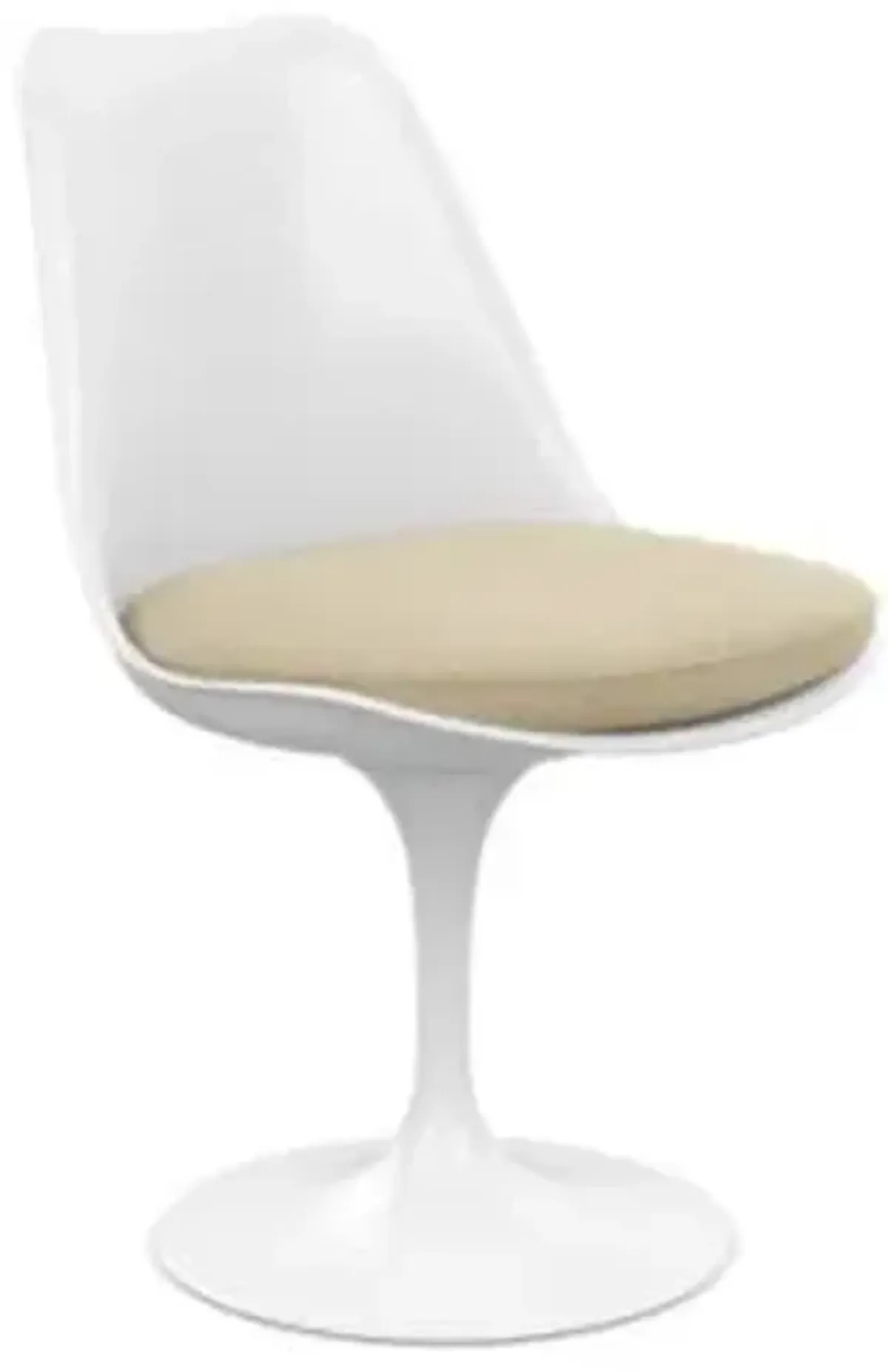 Tulip Armless Chair with Seat Cushion
