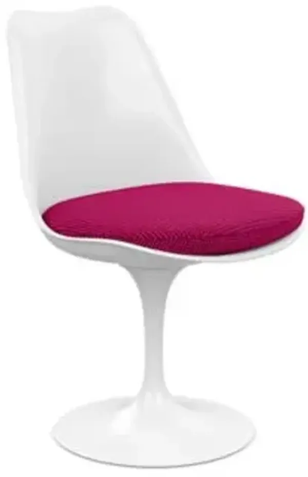Tulip Armless Chair with Seat Cushion