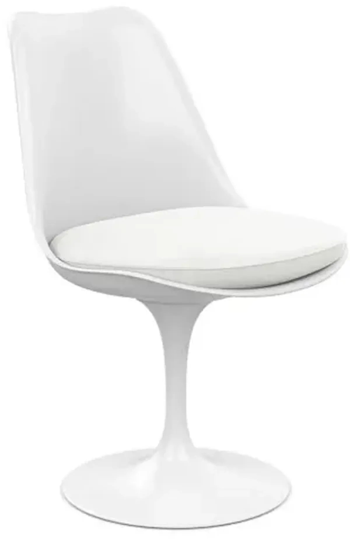 Tulip Armless Chair with Seat Cushion