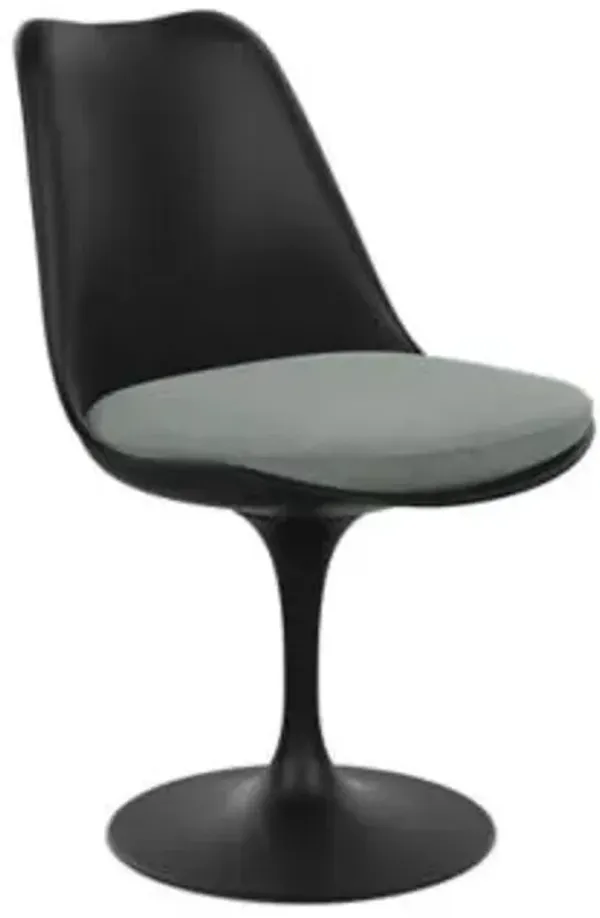 Tulip Armless Chair with Seat Cushion