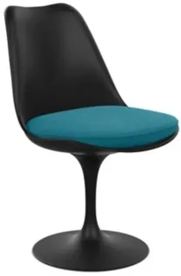 Tulip Armless Chair with Seat Cushion
